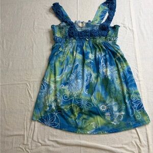 Blue and Green Paisley Shirt